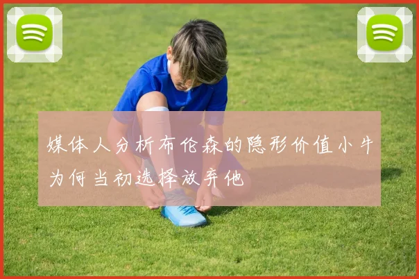 媒体人分析布伦森的隐形价值小牛为何当初选择放弃他